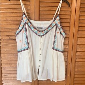 Earthbound Embroidered Top